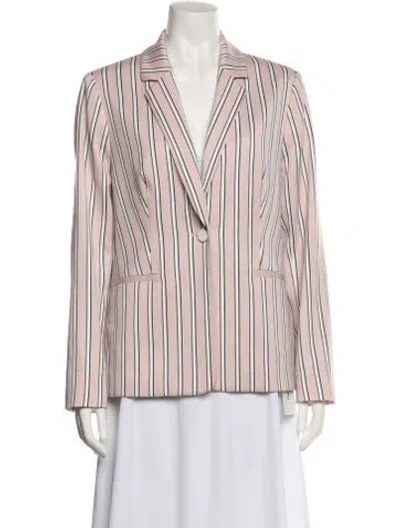 Pre-owned Ted Baker Striped Blazer In Pink