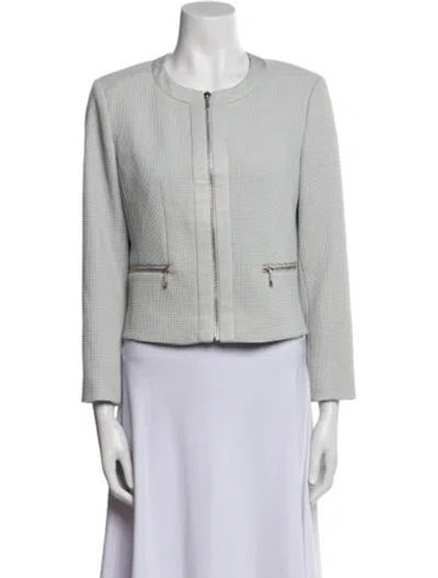 Pre-owned Ted Baker Striped Jacket In Blue