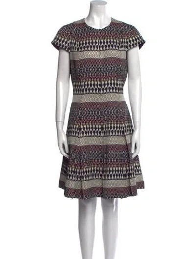 Pre-owned Ted Baker Striped Knee-length Dress In Blue