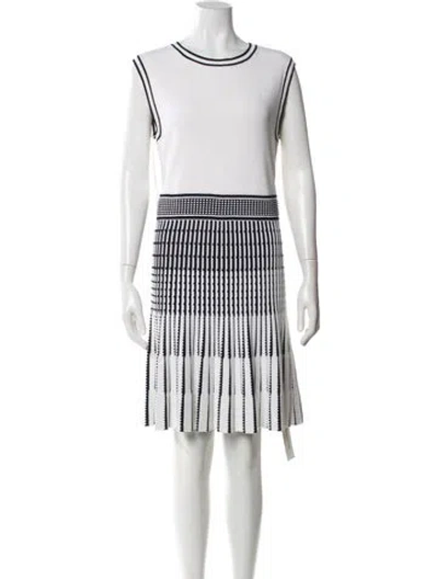 Pre-owned Ted Baker Striped Knee-length Dress In Multi