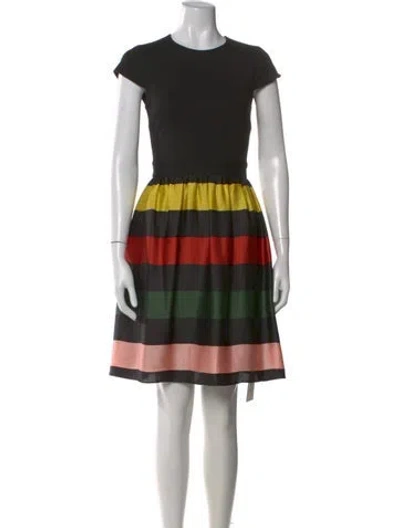 Pre-owned Ted Baker Striped Knee-length Dress In Multi