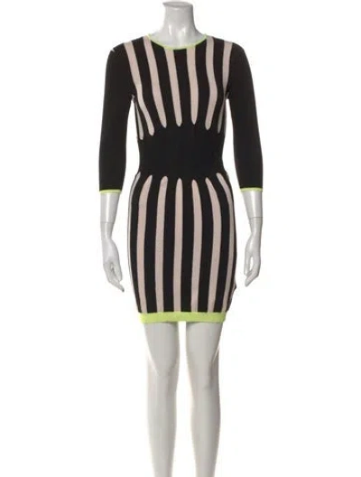 Pre-owned Ted Baker Striped Mini Dress