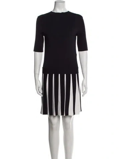 Pre-owned Ted Baker Striped Mini Dress In Blue