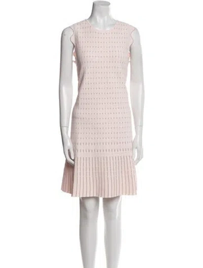 Pre-owned Ted Baker Striped Mini Dress In Pink