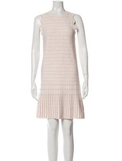 Pre-owned Ted Baker Striped Mini Dress In Pink