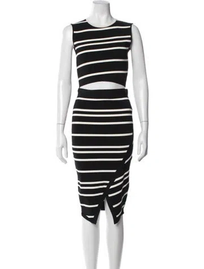 Pre-owned Ted Baker Striped Skirt Set In Multi