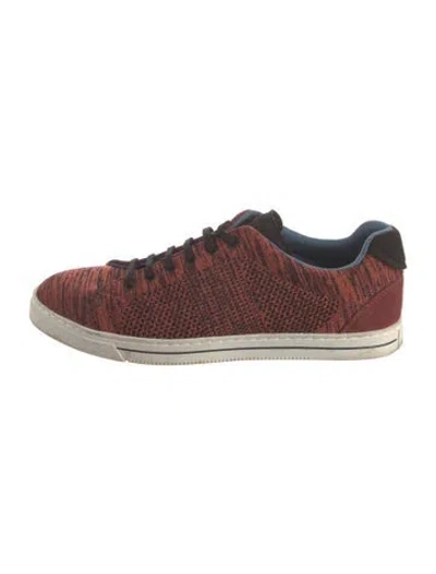 Pre-owned Ted Baker Striped Sneakers In Orange