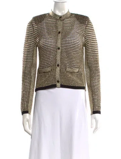 Pre-owned Ted Baker Striped Sweater In Neutral