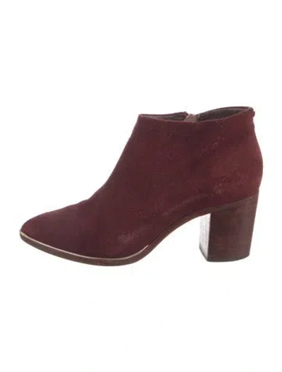 Pre-owned Ted Baker Suede Boots In Burgundy