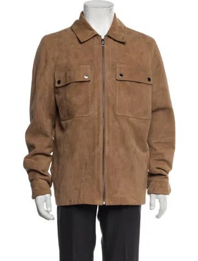 Pre-owned Ted Baker Suede Jacket In Brown