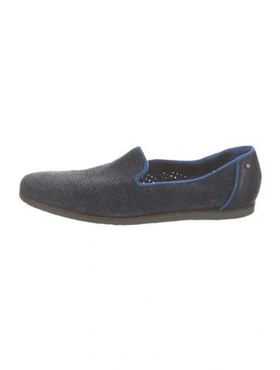 Pre-owned Ted Baker Suede Loafers In Blue