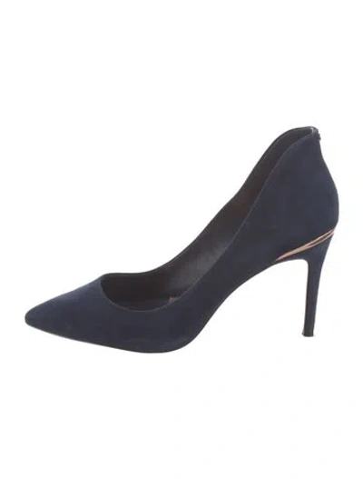Pre-owned Ted Baker Suede Pumps In Blue