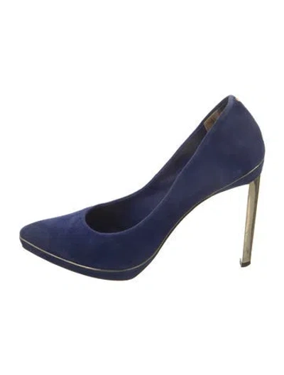 Pre-owned Ted Baker Suede Pumps In Blue