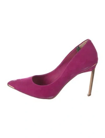 Pre-owned Ted Baker Suede Pumps In Pink