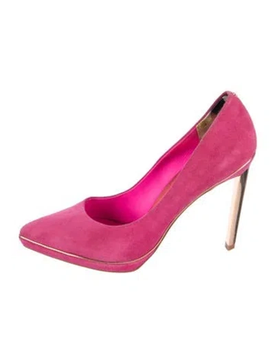 Pre-owned Ted Baker Suede Pumps In Purple