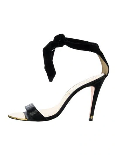 Pre-owned Ted Baker Suede Sandals In Black