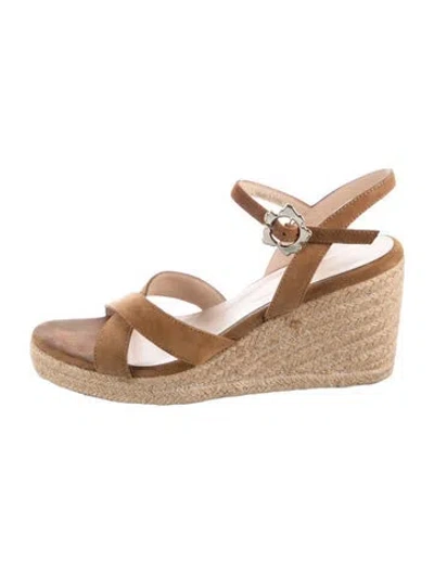 Pre-owned Ted Baker Suede Sandals In Neutrals