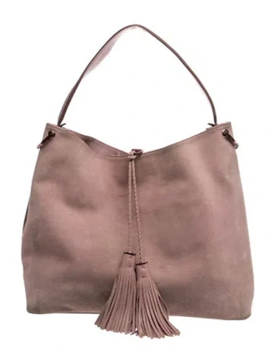 Pre-owned Ted Baker Suede Shoulder Bag In Neutrals