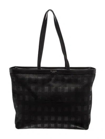 Pre-owned Ted Baker Suede Tote In Black