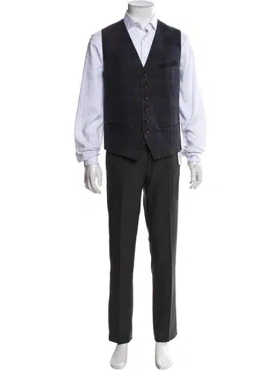 Pre-owned Ted Baker Suit Vest In Black