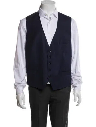 Pre-owned Ted Baker Suit Vest W/ Tags In Blue