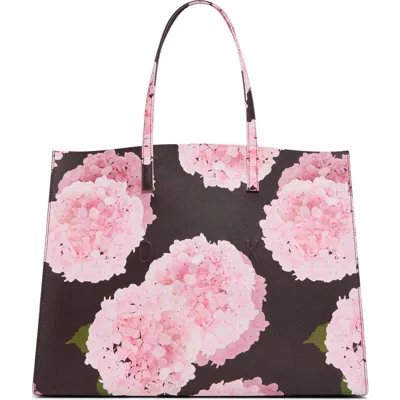 Ted Baker Sukicon Hydrangea Large Icon Tote In Brown Primary