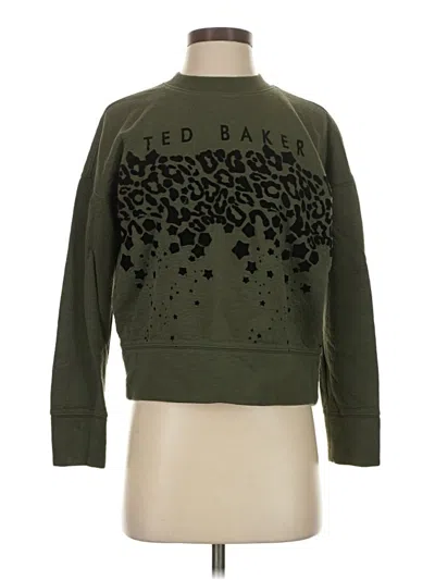 Pre-owned Ted Baker Sweatshirt In Green