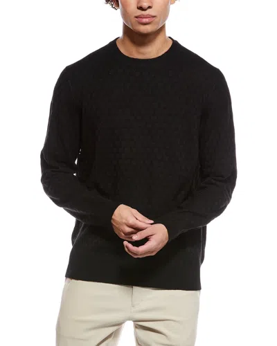 Ted Baker T-stitch Wool-blend Crewneck Sweater In Black