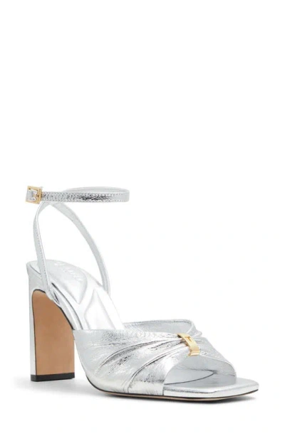 Ted Baker Tania Ankle Strap Sandal In Silver