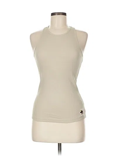 Pre-owned Ted Baker Tank Top Tan Halter Neckline Tops In Brown