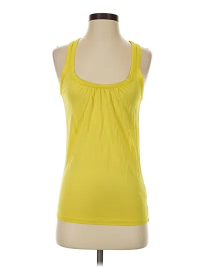 Pre-owned Ted Baker Tank Top Yellow Halter Neckline Tops