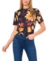 Ted Baker Floral T-shirt In Black