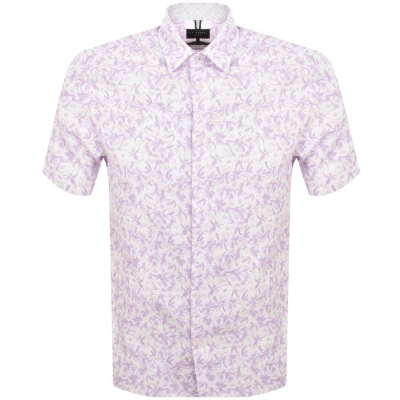 Ted Baker Tavaro Abstract Floral Shirt Lilac