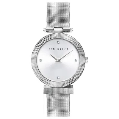 Ted Baker Tb Iconic Bow Ladies Watch In Metallic