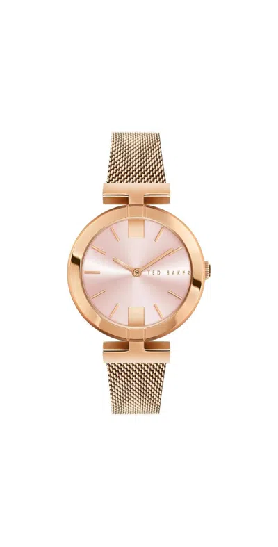 Ted Baker Tb Iconic Darbey Ladies Watch In Gold