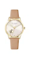 Ted Baker Tb Iconic Fitzrovia Iconic Watch In Gold