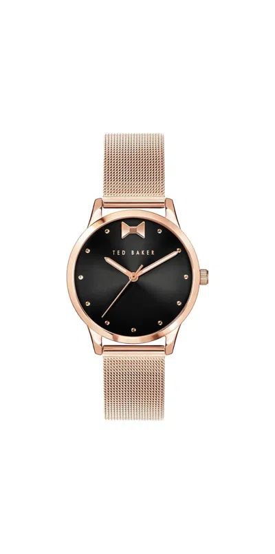 Ted Baker Tb Iconic Fitzrovia Iconic Watch In Gold