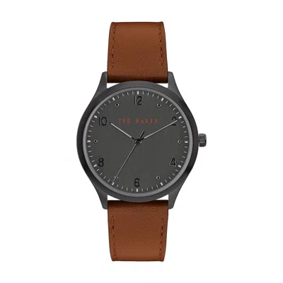 Ted Baker Tb Timeless Manhatt Watch In Brown
