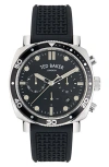 Ted Baker Tb Urban Silicone Strap Watch, 20mm In Black