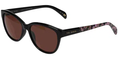 Ted Baker Tb1605 011 Women's Sunglasses Black Size 55