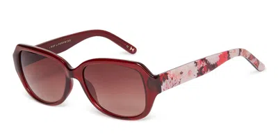 Ted Baker Tb1606 Mae 204 Women's Sunglasses Burgundy Size 56 In Red