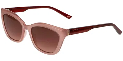 Ted Baker Tb1639 202 Women's Sunglasses Red Size 55 In Pink