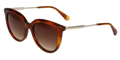 Ted Baker Tb1686 201 Women's Sunglasses Tortoiseshell Size 52 In Brown