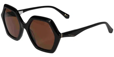 Ted Baker Tb1736 001 Women's Sunglasses Black Size 52