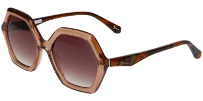 Ted Baker Tb1736 100 Women's Sunglasses Brown Size 52