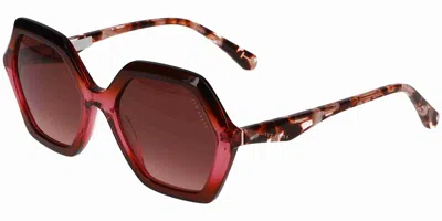 Ted Baker Tb1736 287 Women's Sunglasses Red Size 52