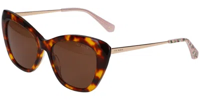 Ted Baker Tb1742 100 Women's Sunglasses Tortoiseshell Size 53 In Brown