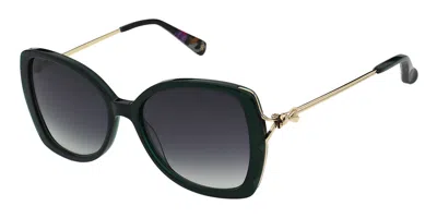 Ted Baker Tb1773 Vallie 561 Women's Sunglasses Green Size 55 In Black