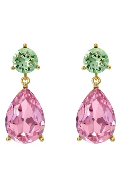 Ted Baker Tearsa Crystal Teardrop Earrings In Gold