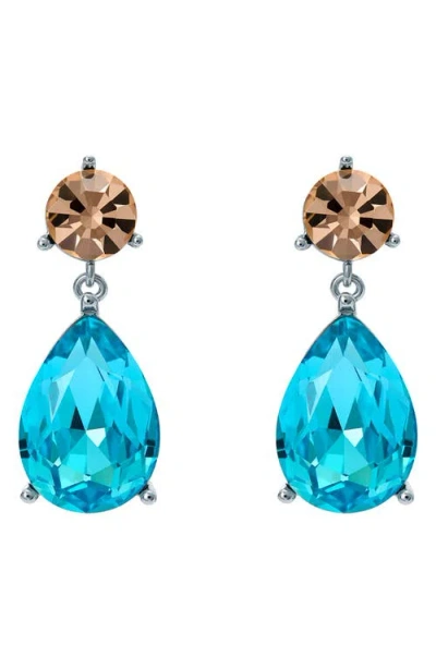 Ted Baker Tearsa Crystal Teardrop Earrings In Metallic